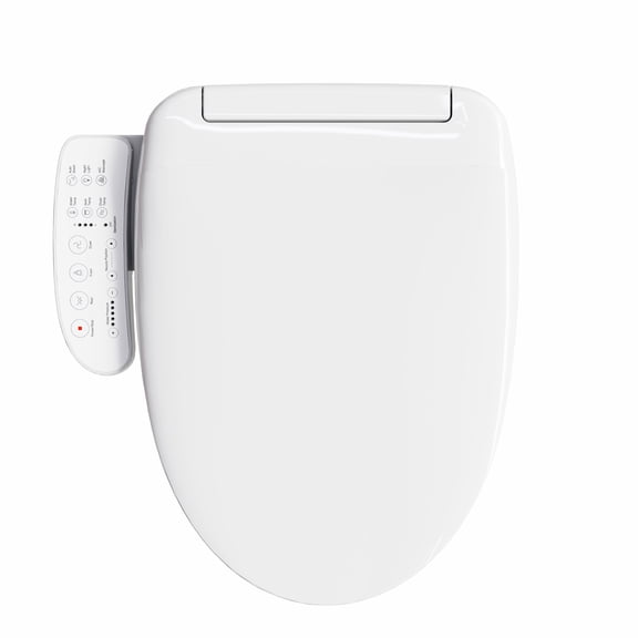 HOROW B0403 Smart Bidet Seat for Elongated Toilets, Heated Seat with Warm Water Wash, Warm Air Dryer, Night Light, Auto Flush, Adjustable Nozzle