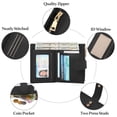 thumbnail image 6 of GAEKEAO Wallets for Women Small Vegan Leather RFID Blocking Bifold Zipper Pocket Wallet Card Case Purse with ID Window, 6 of 7
