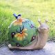 thumbnail image 3 of Luz solar de caracol Decoración de jardín Estatua de animal Resina solar, lámpara Luz Estatua de animal Decoración al aire libre para entrada de patio Regalo de fiesta de Navidad JAMW Sencillez, 3 of 5