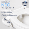 thumbnail image 2 of LUXE Bidet NEO 320 - Hot and Cold Water, Self-Cleaning, Dual Nozzle, Non-Electric Bidet Attachment for Toilet Seat, Adjustable Water Pressure, Rear and Feminine Wash, Lever Control (White), 2 of 10