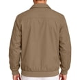 thumbnail image 4 of FchengtaiS Men's Full Zip Up Bomber Jackets Long Sleeve Turndown Collar Lightweight Coat Windproof Outerwear with Zip Pocket, 4 of 7