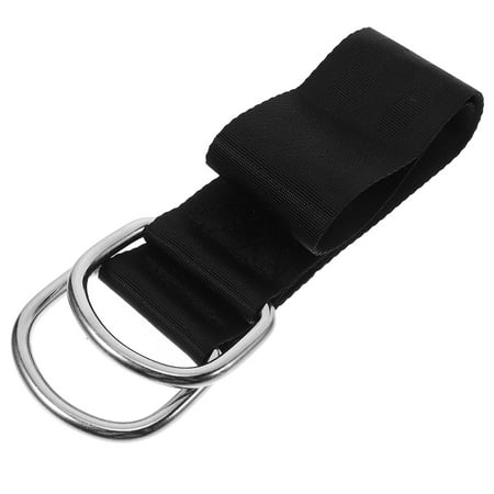 HEMOTON Heavy Duty Nylon and Iron Tree Swing Connecting straps with Reliable for Outdoor Use Black 2pcs