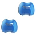 thumbnail image 1 of Monstrate Copa de dentadura Soporte de diente artificial Práctico estuche de dentición postiza Azul claro Azul claro 2piezas, 1 of 6