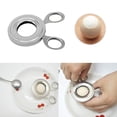thumbnail image 2 of Cortador de huevos de 2 piezas, cortador de huevos hervidos de acero inoxidable, abridor de tijeras para cáscara de huevo para suministro de herramientas de cocina, 2 of 5