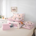 thumbnail image 4 of Erosebridal Dreamy Castle Bedding, Kawaii Princess Bed in a Bag, Pumpkin Cart Reversible Bed Set, Microfiber Room Decoration, 7pcs, 4 of 6