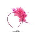 thumbnail image 3 of Ovzne Vintage Fascinator Hat with Feathers Mesh – Tea Party Headwear for Women Girls, 3 of 6