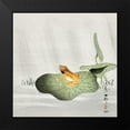 thumbnail image 2 of Koson, Ohara 20x20 Black Modern Framed Museum Art Print Titled - Frog on lotus leaf, 2 of 5