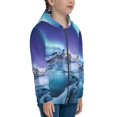 thumbnail image 5 of Kdxio Night At Lake Aurora 1 Pattern Kids Boys Girls Zip Up Hoodie 3D Printed Hooded Sweatshirt Hoody Coat with Pocket 7-12 Y-Small, 5 of 6