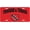 Burst, variant on Trinidad Tobago Sport Patriotic License Plate, Aluminum Front Tag, 4 Holes, 6 x 12 in