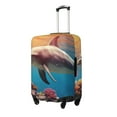 thumbnail image 2 of Cauagu Underwater Plant Dolphin Print Travel Luggage Cover,Travel Dust-proof Suitcase Cover Softside Suitcase Protector for 18-32inch,Not Included Suitcase, 2 of 8