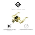 thumbnail image 6 of Design House Scroll Keyed Entry Door Lever, Polished Brass, 6 of 17