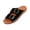 Black, variant on Everyday Walking Shoes, Bohemian Slip-Ons, Woven Edge Slides, Women Slide Sandals With Double Buckle Comfortable Orthopedic Footbed Arch Support Flip Flops Summer Slippers, Black 6