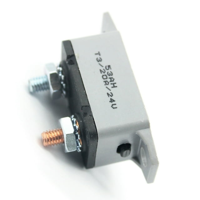 OULII Automatic Circuit Breaker Manual Reset Grey Metal Plastic 1Set for Boat and Trolling Motors