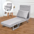 thumbnail image 3 of Gymax Canapé-Lit Pliant Lit Inclinable Chaise Longue Caesious, 3 of 10