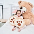 thumbnail image 5 of IKASA Giant Teddy Bear Stuffed Animal Plush Toy,Large Jumbo Teddy Bear 63" Brown Huge Cute Soft Toys,Big Size Plushy Fluffy Fat Oversized Plushie,Gifts for Kids Girls Boys Girlfriend Children, 5 of 5