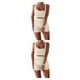 thumbnail image 4 of Yuarrent 2 unids/set Fitness mujer chaleco pantalones cortos Yoga transpirable poliéster Crop Tops pantalones Kit ropa deportiva femenina Blanco S 2piezas, 4 of 6