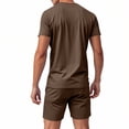 thumbnail image 4 of NTACZA Shorts Set for Men Short Sleeve Athletic Tracksuits Mens Muscle Crew Neck Sweatsuits M, 4 of 7