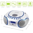 thumbnail image 4 of Boombox portátil para CD/MP3 HANNLOMAX HX-309CD con Bluetooth, color blanco, 4 of 5