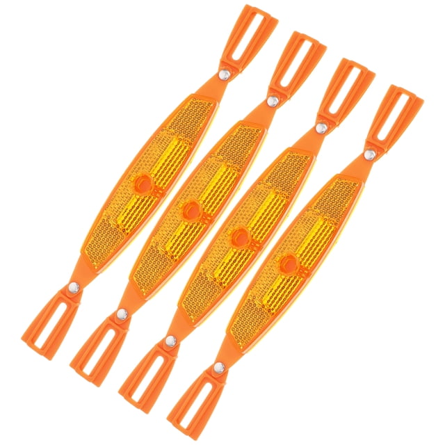GOOHOCHY 4 tiras reflectantes decorativas para ruedas de coche, reflectores de seguridad de alta visibilidad nocturna, decoración de neumáticos de advertencia para motocicletas, bicicletas y ciclismo.