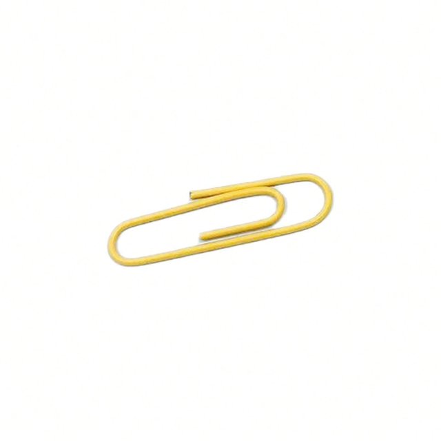120 Pcs Colorful Paper Clips Letter Clips Decorative Paper Clips Plastic Clips Marking Clips Office Clips for School Yellow