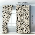 thumbnail image 6 of Black & Beige Floral Print Curtain, Elegant Vintage Style ，Blackout Curtains，for Home, Kitchen & Restaurant Décor,A, 6 of 10