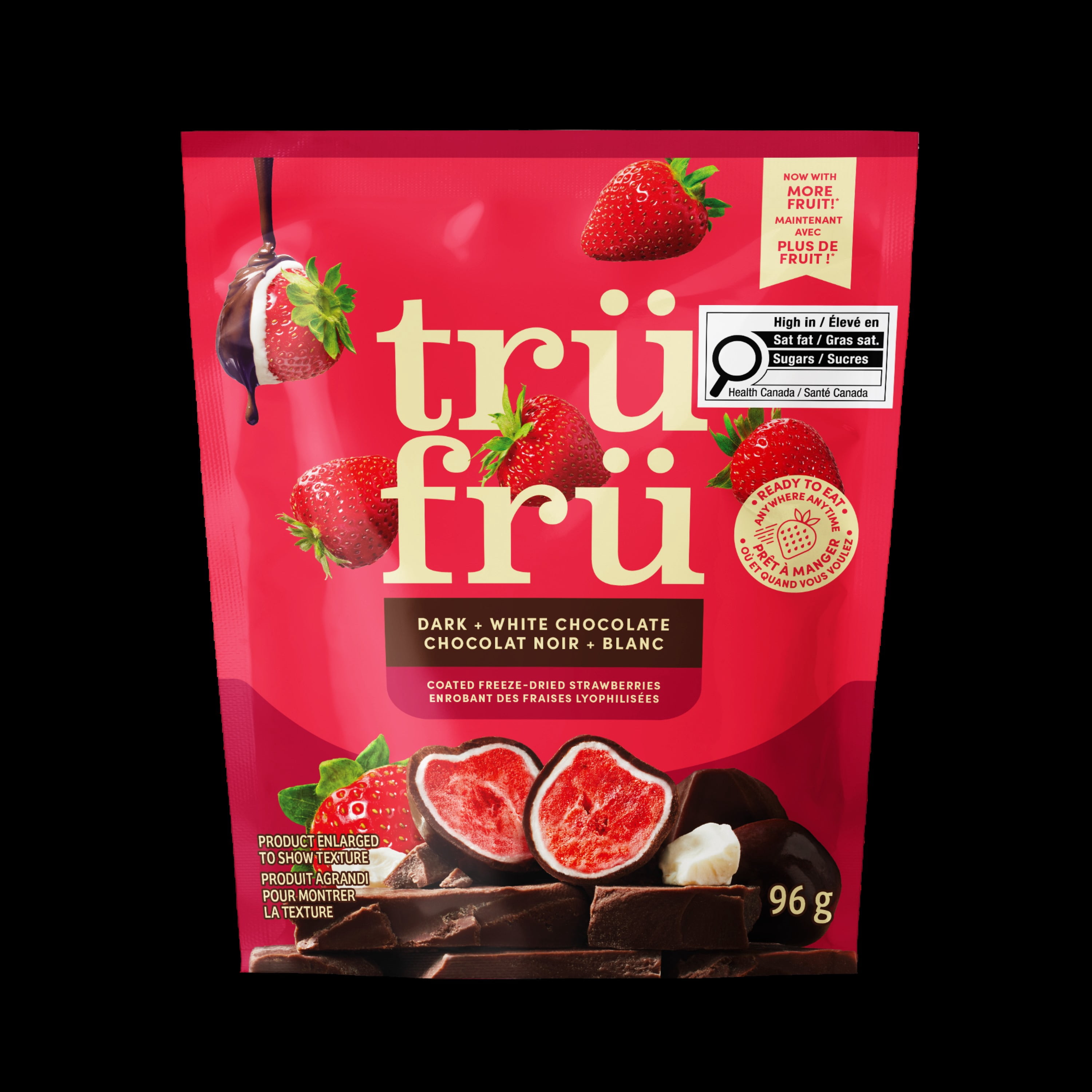 Tru Fru Freeze Dried Strawberries in Dark & White Chocolate