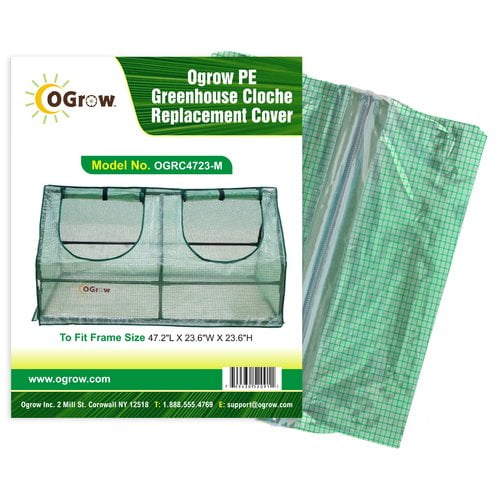 OGrow PE Greenhouse Cloche and Replacement Cover by King Service Holding Inc