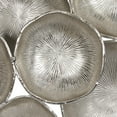 thumbnail image 4 of DecMode Silver Aluminum Metal Plate Wall Decor with Uneven Edges, 4 of 8