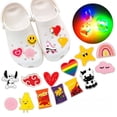 thumbnail image 2 of Accesorios para zapatos con agujeros, hebilla de PVC para zapatos con flores, hebilla de luz LED intermitente para zapatos, accesorios de decoración de dibujos animados a prueba de agua, 2 of 2