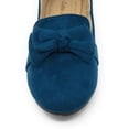 thumbnail image 3 of Victoria K Women's Foldover Sueded Double Bow Ballerina Flats, 3 of 8
