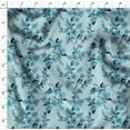 thumbnail image 4 of Soimoi Japan Crepe Satin Blue Fabric By the Yard - 54 Inch Wide - Florals, Leaves Print Fabric - Elegant & Beautiful Patterns for Fashion and Home Decor Printed Fabric, 4 of 6