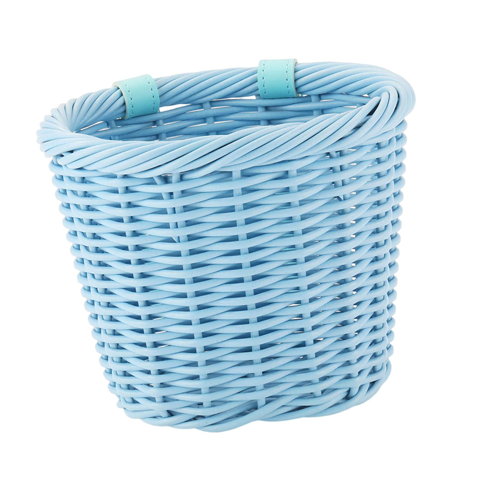 LOVIVER Panier de Vélo avant avec Sangles Réglables en PU Accessoires de Cyclisme Imperméables pour Animaux Bleu