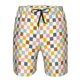 thumbnail image 3 of Fotbe Colorful Checkered 1 Trajes de Baño Estampados para Hombre, Shorts de Verano de Secado Rápido, Ropa de Playa, Bañadores-XX-Large, 3 of 6