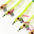 thumbnail image 4 of 5 Pieces Luminous Squid s Hooks For Sleeve-fish Cuttlefish Yellow, 4 of 7