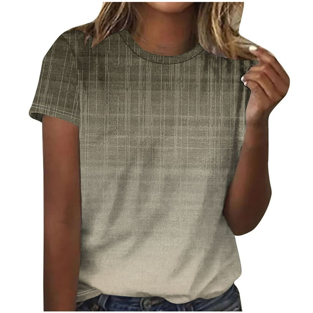 Camiseta de Cuello Redondo de Manga Corta Impresa de los Pantalones Cortos de las Mujeres, Poliéster de Lentejuelas de Partido de Moda