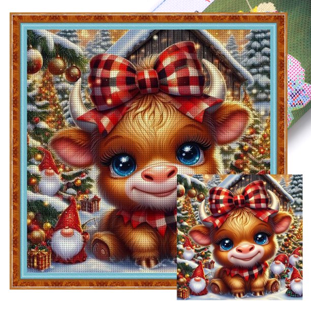 Hilo de algodón ecológico Bordado Likrtyny 11CT 3 Hebras Impresión 40*40 Cm Kit Serie punto cruz