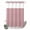 Nude Pink, variant on No Hook Shower Curtain, Vintage Peach Pink Shower Curtains for Bathroom with See Through Top Window, Farmhouse Retro Solid Color Linen Texture Waterproof Bath Curtain Stand Up Stall 36"x72"