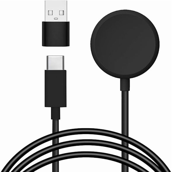 ccwonima for Google Pixel Watch Charger, Replacement USB-C Charger Stand Compatible with Google Pixel Watch Gen 1 Magnetic Portable Charging Cable Power (White)