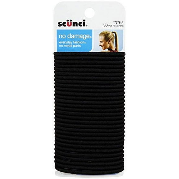 Scunci Elastics - Black (Pack of 18)
