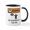 White/Black Inside, variant on CafePress - Car Talk Warning Mug - 11 oz Ceramic Mug - Novelty Coffee Tea Cup