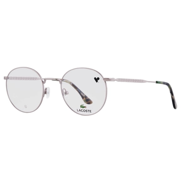 Lacoste L2308 033 51mm Round Eyeglasses Men's Light Gunmetal