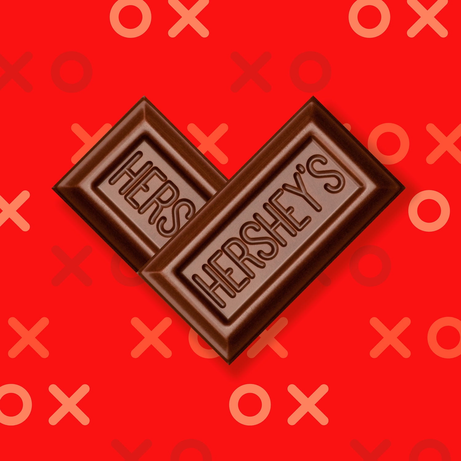 HERSHEY'S Milk Chocolate Snack Size, Valentine's Candy Bag, 9.9 oz (22 Pieces)