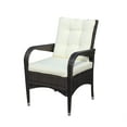 thumbnail image 5 of Outdoor Wicker Chair Set of 2, Patio Dining Chairs with Cushions, Outdoor Patio Seating for Porch, Balcony, Backyard, Poolside, 5 of 7