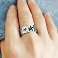 thumbnail image 5 of [8mm Stainless Steel Sea Turtle] Men's Stainless Steel Sea Turtle Ring - 8mm Silvery, Perfect for Wedding Anniversary, Valentine's Day & Father's Gift,11, 5 of 5