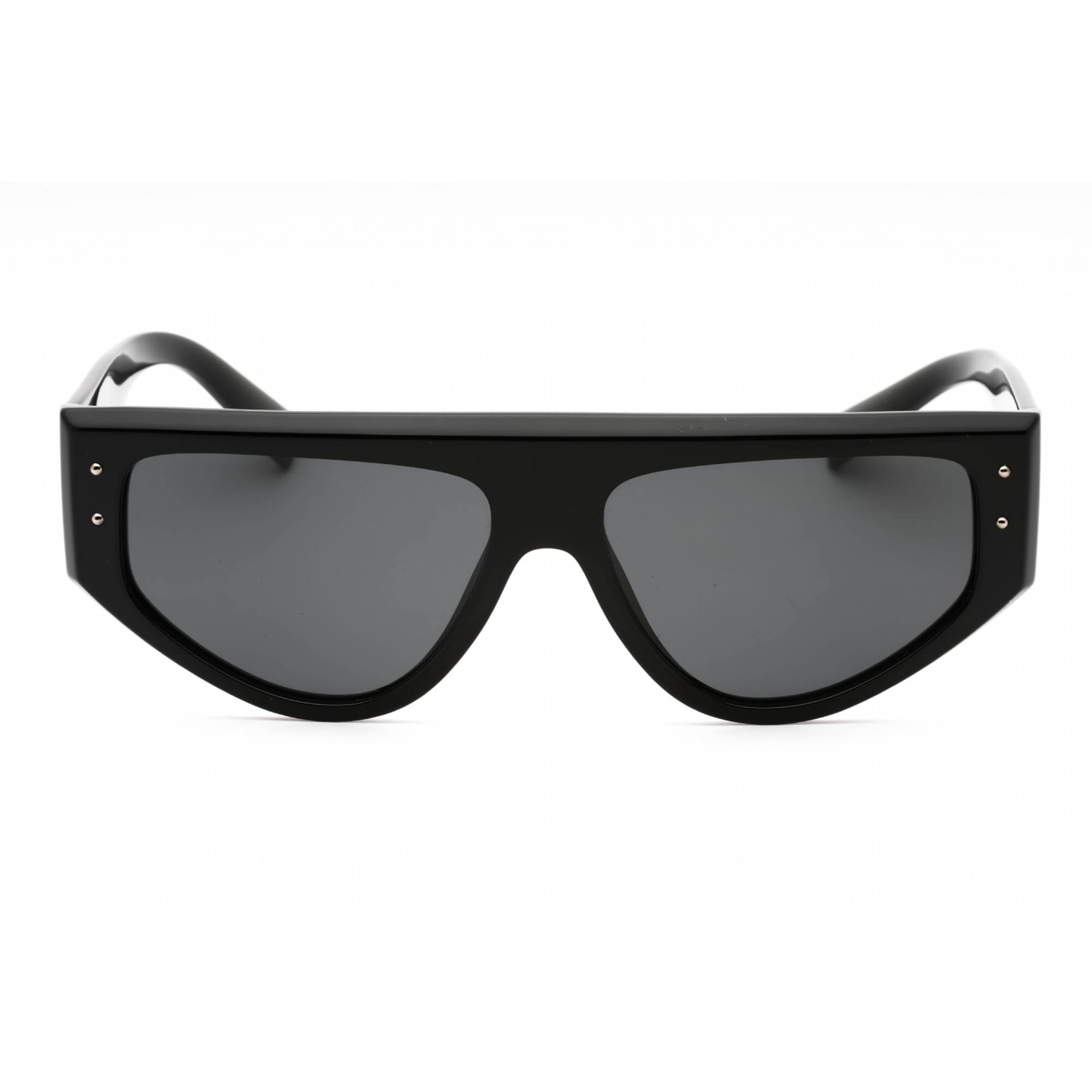 Dolce & Gabbana DG 4461 Acetate Mens Rectangle Sunglasses Black 57mm Adult