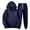 LL10-Navy, variant on Women's 2 PCS Outfits Hoodies and Sweatpants Suit Drawstring Elastic Waist Cuffed Sweatpants Sweatsuits Long Sleeve Pullover Jogger Sets with Pocket