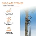 thumbnail image 2 of Big Game Striker XL 17.5' Ladder Treestand w/Flip-Back Seat and Rail, Black, 2 of 11