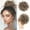 C, variant on Headband Wigs Human Hair,Wig Hair Wraps High Temperature Silk Small Curly Hair Wraps Drawstring Messy Hair Wraps Elastic Net Pull Ponytail Rope Curly Hair