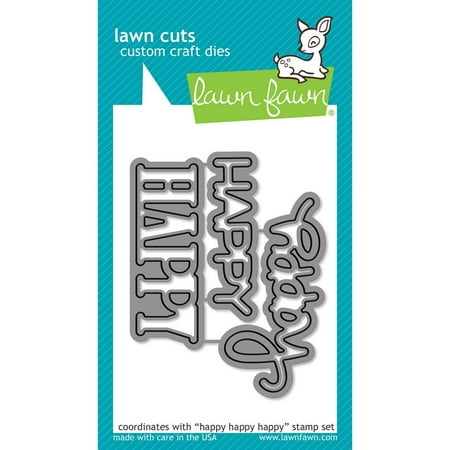 Universal Die - Cuts Happy Happy Happy Universal Custom Craft Cutting Dies Lf1335, Lawn Fawn custom craft dies are made of 100% high-quality steel, compatible with most.., By Lawn Fawn