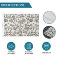 thumbnail image 6 of Sage Green Leaf Placemats Set of 2, Retro Farmhouse Plant Floral Branch Washable Wipeable Table Mats for Dining Tables, Indoor Outdoor Kitchen Place Mats for Holiday Party Table Decor, 6 of 9